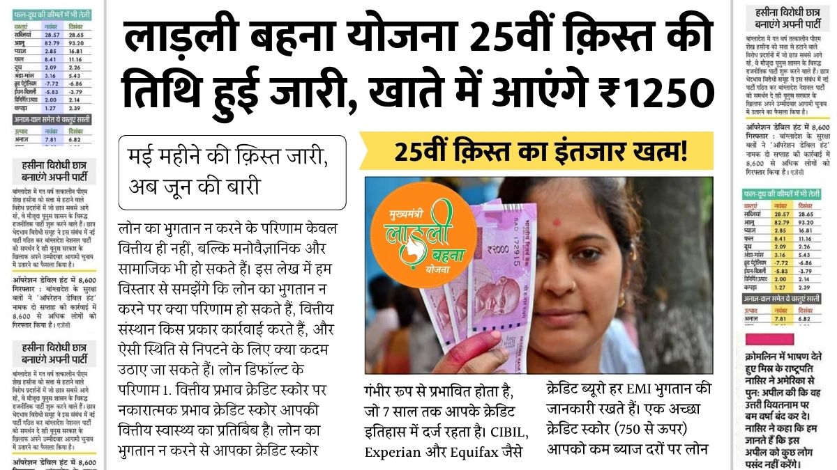 Ladli Behna Yojana 25th Installment Date