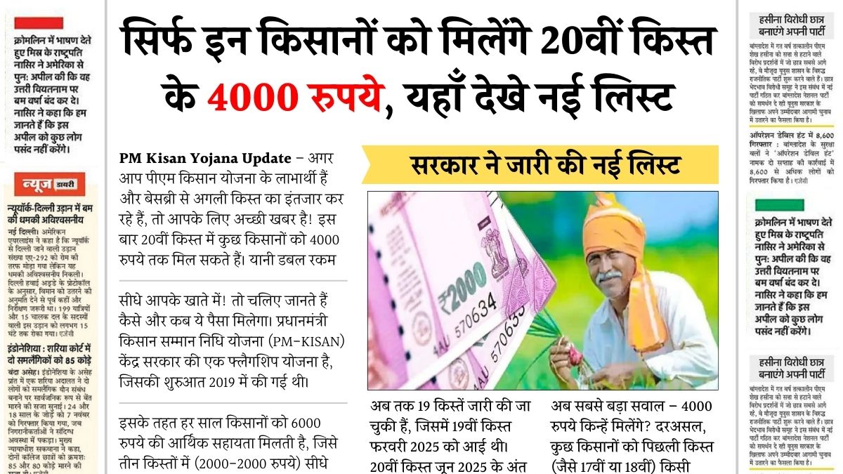 PM Kisan Yojana Latest Update